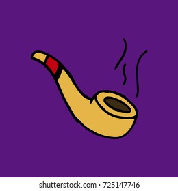 Cartoon of smoking pipe