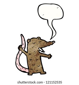 Cartoon-Rauchratte