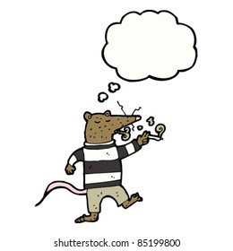 cartoon smoking rat