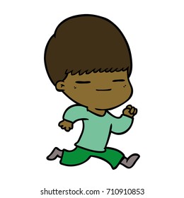 niño de engaño de dibujos animados
