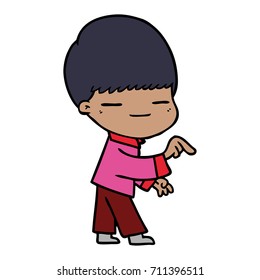 niño de engaño de dibujos animados: vector de stock (libre de regalías ...