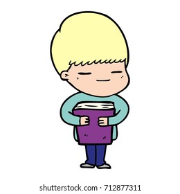 cartoon smug boy