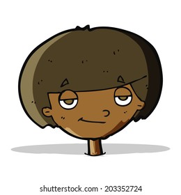 niño con aspecto de contrabando de dibujos animados