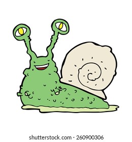 Cartoon Slimy Snail Stock Illustration 139612142