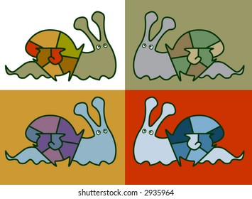 cartoon snail