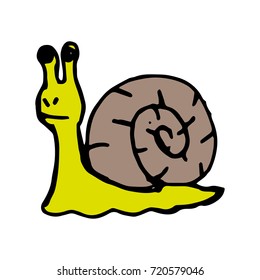 Cartoon of snail
