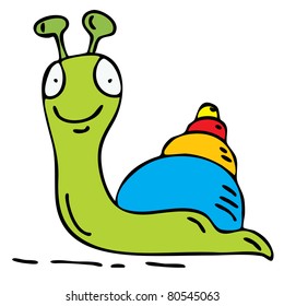 Cartoon snail