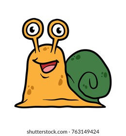 Cartoon Snail Character