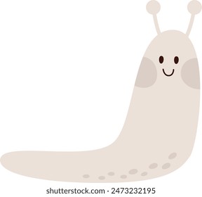 Cartoon Snail Insect Vector Illustration