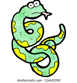 serpiente de dibujos animados