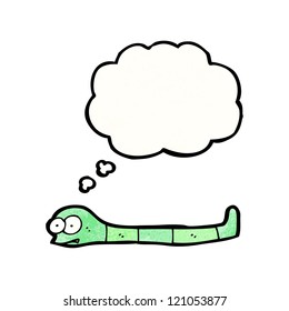 serpiente de dibujos animados