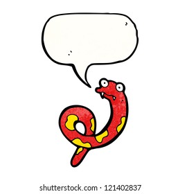 serpiente de dibujos animados
