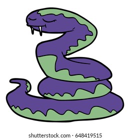 serpiente de dibujos animados