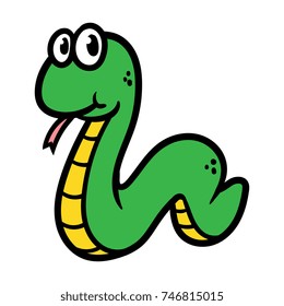 Cartoon Snake Stock Vector (Royalty Free) 746815015 | Shutterstock