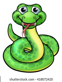 A cartoon snake character illustration