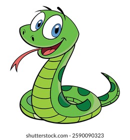 Cartoon snake design vector art