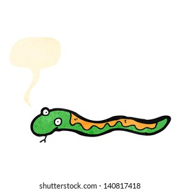 cartoon snake hissing