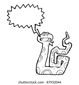 Cartoon-Schlange