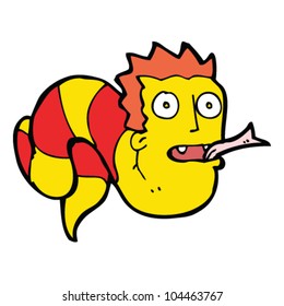 cartoon snake man