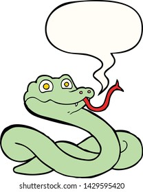 cartoon snake with speech bubble