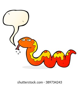 cartoon snake with speech bubble