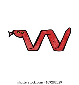símbolo de serpiente de dibujos animados