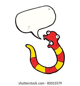 Cartoon-Schlange-Reden