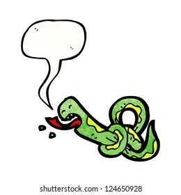 Karikaturenschlange auf Knoten