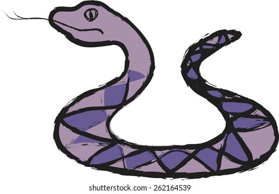cartoon snake vector