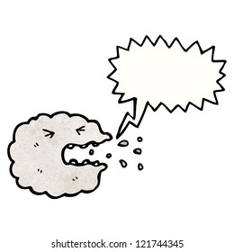 cartoon sneezing cloud