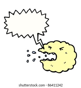 cartoon sneezing cloud