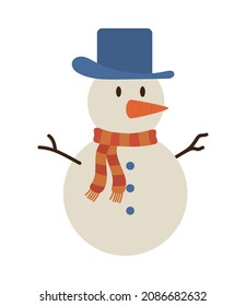 cartoon snowflake icon on white background