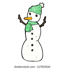 cartoon snowman