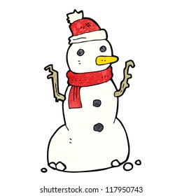 Cartoon-Schneemann
