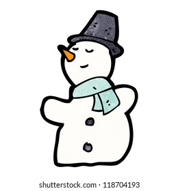 Cartoon-Schneemann