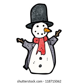 caricatura de snowman