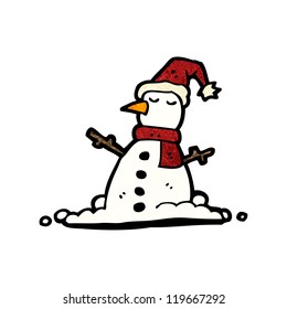 cartoon snowman