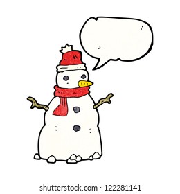cartoon snowman