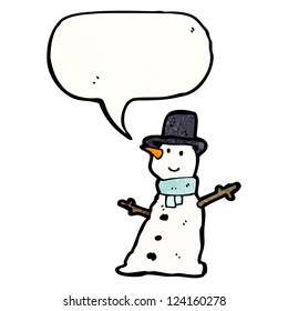 cartoon snowman