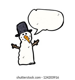 cartoon snowman