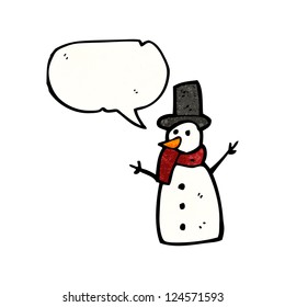 cartoon snowman
