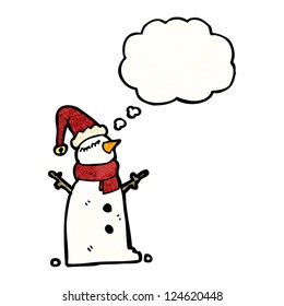 cartoon snowman
