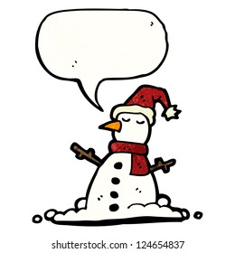cartoon snowman