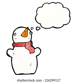 cartoon snowman