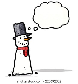 cartoon snowman