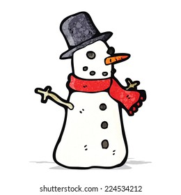 caricatura de snowman