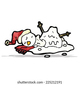 cartoon snowman