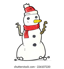 cartoon snowman