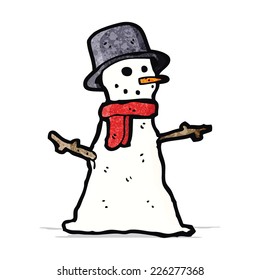 cartoon snowman