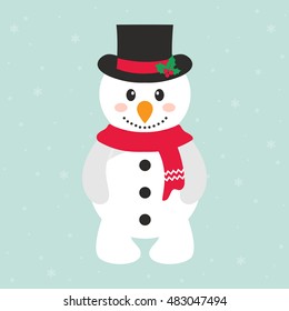cartoon snowman